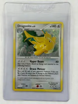 Pokemon TCG 2008 Dragonite 2/146 Legends Awakened Holo DOUBLE SWIRL - Image 1