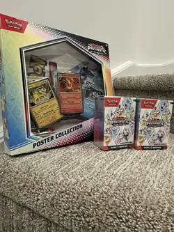 Pokemon Prismatic Evolutions Poster Collection / Two (2) Booster Bundles - Image 1