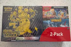 Pokemon Surging Sparks ETB + Booster Bundle Costco 2-pack Sealed - Image 1