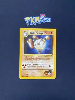 Pokemon TCG Brock's Primeape Gym Challenge 35/132 Regular LP. - Image 1