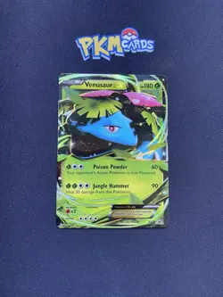 Pokemon TCG Venusaur EX XY28 Black Star Promo LP. - Image 1
