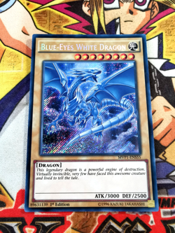 Blue-Eyes White Dragon mvp1-ens55 1st Edition (NM+) Secret Rare Yu-Gi-Oh! - Image 1