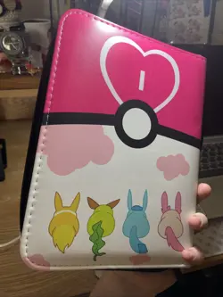 Pokemon TCG Pink White Sylveon Zip Up 17 pages Holds 68 Card Binder TCGAMES - Image 4