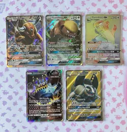 Pokemon TCG GX Full Art Holo Lot of 5 ! Sun and Moon Crimson Invasion Mint Cards - Image 1