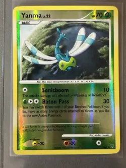 Pokemon Yanma Shiny Reverse Holo Card SH9-12 Supreme Victors - Image 1