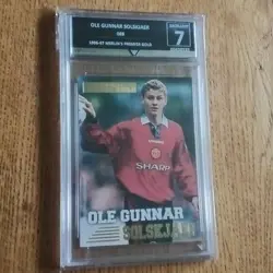 Ole Gunnar Solskjaer Merlin 1996 Card Manchester United Get Graded 7 Mint - Image 1