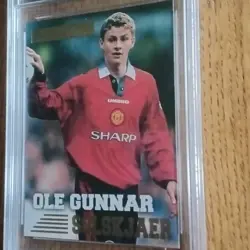 Ole Gunnar Solskjaer Merlin 1996 Card Manchester United Get Graded 7 Mint - Image 3