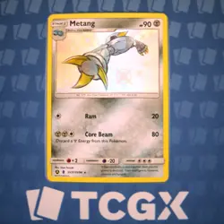 Pokemon - Metang - SV31/SV94 - SM Hidden Fates - Holo - Shiny Holo Rare NM - Image 1