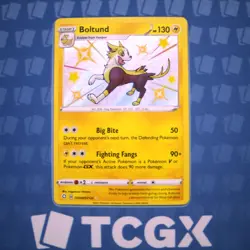 Pokemon - Boltund - SV040/SV122 - SWSH: Shining Fates - Holo - Shiny Holo Rar NM - Image 1