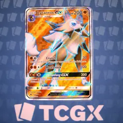 Pokemon - Lycanroc GX (Full Art) - 136/147 - SM Burning Shadows - Holo NM - Image 1