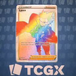 Pokemon - Lance (Secret) - 206/195 - SWSH12: Silver Tempest - Holo - Secret R NM - Image 1