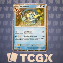Pokemon - Vaporeon 168 - SVP168 - SV: Scarlet & Violet Promo - Holo NM - Image 1