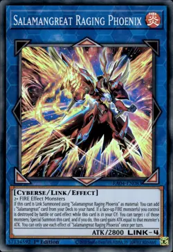 Salamangreat Raging Phoenix - Super Rare 1st Edition RA04-EN083 - NM - YuGiOh - Image 1