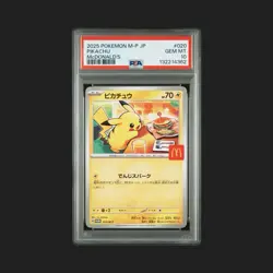 Gem MINT! PSA 10 PIKACHU 020/M-P Japan McDonald's Promo 2025 POKEMON Card in US! - Image 1