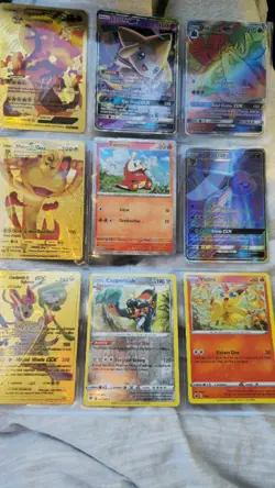 Charizard VMAX Gold Foil Pokemon Card Whirlpool Hellfire Lot Toxapex GX Espeon - Image 1