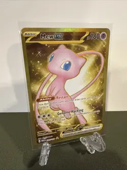 Pokemon TCG Mew EX Hyper Rare Gold Holo Card Scarlet & Violet 151 Series - Image 2