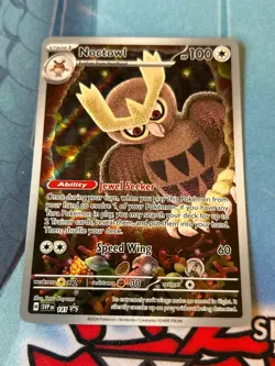 Pokemon Noctowl 141 Sv: Scarlet & Violet Promo Cards Holo NM - Image 1