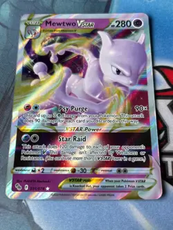 Pokemon Go TCG Mewtwo VSTAR Card 031/078 Near Mint Condition - Image 1