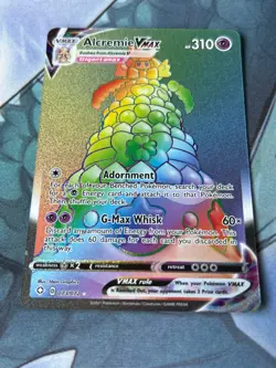 Pokemon Alcremie VMAX Card 073/072 Rainbow Secret Rare Shining Fates NM - Image 1