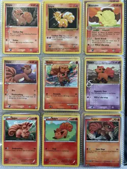 Pokemon Card Species Set Lot - 9x Unique Cards / Vulpix Family 3 - Image 1