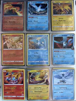 Pokemon Card Species Set Lot - 9x Unique Cards / Gen 1 Legendary & Mythic Family - Image 1