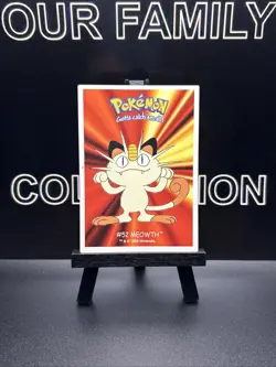 Pokemon - 2000 - Card / Sticker - Dunkin Boomer - #52 Meowth Regular LP - Image 1