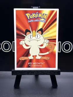 Pokemon - 2000 - Card / Sticker - Dunkin Boomer - #52 Meowth Regular LP - Image 2