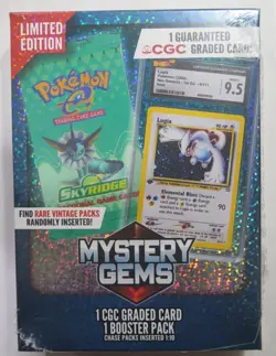 5x POKEMON MYSTERY GEMS BOX 1 CGC CARD BOOSTER PACK LIMITED EDITION - FIVE - Image 2