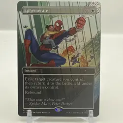 MTG Ephemerate 1990 Rare Secret Lair Marvel's Spider-Man: Heroic Deeds - Image 1