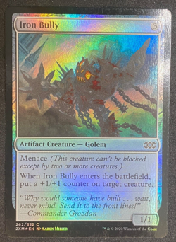 Iron Bully - MTG Magic the Gathering - Double Masters - Misprint Faded Image - Image 1