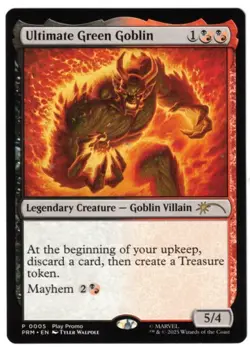 MTG Spider-Man Ultimate Green Goblin Play Promo Magic The Gathering P0005 - Image 1