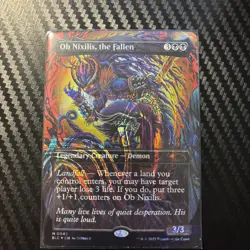 Ob Nixilis, the Fallen - An Encyclopedia of Magic - Near Mint Halo Foil - x1 - Image 1