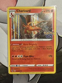 Charizard 010/078 - Pokemon GO Holo (NM) - Image 1