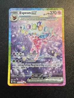 2025 POKEMON PRE EN-PRISMATIC EVOLUTIONS 155 ESPEON EX SPECIAL ILLUSTRATION RARE - Image 1