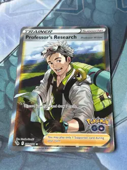 Pokemon TCG Professor's Research 078/078 Pokemon GO Holo Ultra Rare NM - Image 1