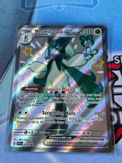 Pokemon Meowscarada ex Shiny Full Art Black Star Promo SVP 078 NM English - Image 1