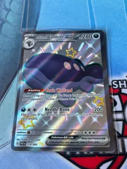 Pokemon Paldean Clodsire ex Shiny Full Art Paldean Fates 219/091 NM English - Image 1