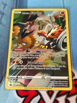 Pokemon Galarian Zapdos SWSH 283 Promo Crown Zenith NM - Image 1