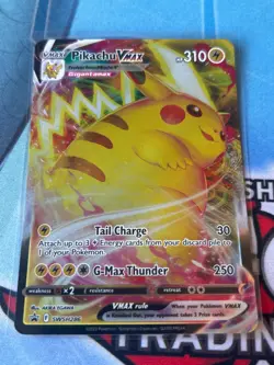 Pokemon TCG Pikachu VMAX Sword & Shield SWSH286 Holo Promo Promo - Image 1