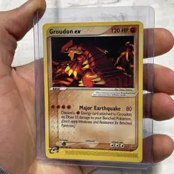 Pokemon Groudon ex e-Series Black Star Promo 002 (Nintendo Power Magazine) LP+ - Image 2