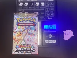 GOD PACKU 22.51g VERY HEAVY Prismatic Evolutions Pokemon Sealed Booster Pack New - Image 1
