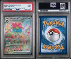 VENUSAUR EX MEW EN S&V 151 2023 SPECIAL ILLUSTRATION RARE 198 POKEMON PSA 9 - Image 3