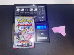GOD PACKU 22.32g VERY HEAVY Prismatic Evolutions Pokemon Sealed Booster Pack New - Image 1