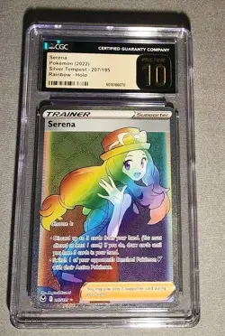 Pokemon Serena Rainbow 2022 Silver Tempest 207/195 CGC GRADED Pristine 10 - Image 3
