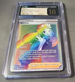 Pokemon Serena Rainbow 2022 Silver Tempest 207/195 CGC GRADED Pristine 10 - Image 4
