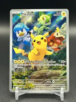 2023 Pokemon Pikachu Paldea Evolved Black Star Promo #027 - Image 1