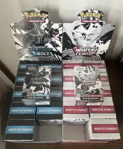 Pokemon Black Bolt & White Flare Booster Bundles x10 (Display Case Unsealed) - Image 1
