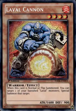 Laval Cannon - Secret Rare 1st Edition HA06-EN003 - LP - YuGiOh - Image 1