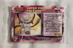 Sealed Topps Pokemon the Movie Mewtwo Strikes Back Card "Super Psychic Pokemon" - Image 2