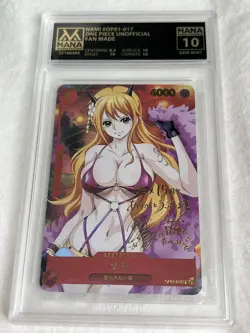 One Piece Nami OP01 Card Mana Grading 10 Gem Mint Gold Signature Goddess Story - Image 1